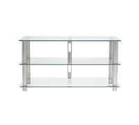 NorStone Epur 3 Meuble TV 3 tablettes Finition Silver Satiné