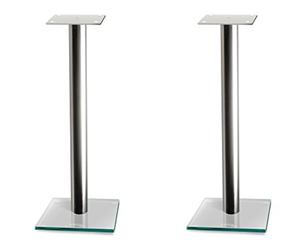 NorStone Epur Stand Pied d'enceinte bibliothèque Hauteur 60 cm Finition Argent Satiné
