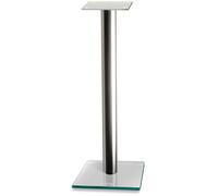NorStone Epur Stand Pied d'enceinte bibliothèque Hauteur 60 cm Finition Argent Satiné
