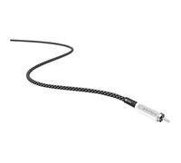 Norstone Câble RCA JURA – pour caisson de basses – 3 m – Cuivre OFC plaqué argent