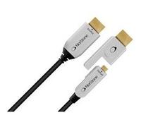 Norstone - Câble en fibre optique HDMI - HDMI 2.0 - Compatible UHD 4K, Full HD, 3D, Audio 7.1 - Connecteur plaqué or - 10m