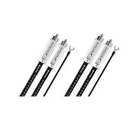 Norstone JURA - Câble 2 x RCA M/M + masse - 1m