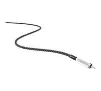 Norstone Câble RCA JURA – pour caisson de basses – 3 m – Cuivre OFC plaqué argent