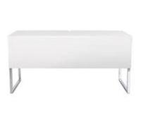 Norstone Meuble TV Khalm Version B – Contemporain rectangulaire en mélamine – Blanc