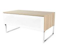 Norstone Khalm Chêne Clair et Blanc Meuble TV Blanc G