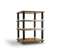 Norstone - Meuble Hifi Quadruple Plateaux - Bamboo - Système D'absorption Des Ondes - 4 Plateaux En Bois Médium En Finition Bambou Mesurant 15 Mm D'épaisseur