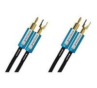 Norstone SKYE - 2 x Câbles HP fiches bananes+Cosses - 1.5m