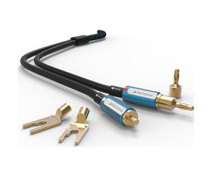 Norstone SKYE - 2 x Câbles HP fiches bananes+Cosses - 1.5m