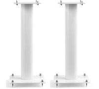 Norstone Stylum Lot de 2 Supports de Haut-Parleur Robustes en métal Charge maximale 50 kg Blanc Mat 50 cm
