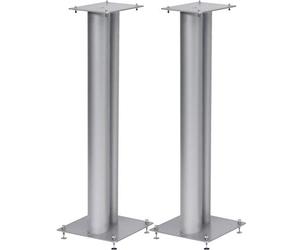 Norstone Stylum Lot de 2 Supports de Haut-Parleur Stables en métal Charge maximale 50 kg Argenté Mat