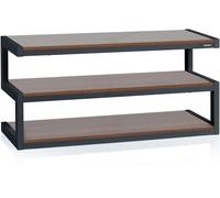 Norstone - Table Triple Plateaux - Jusqu'à 50kg - Acier Laqué - 110cm Noir