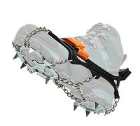 Nortec Crampons ALP 2.0 Made in Italy pour Winter Tracking Hiver sur Glace et Neige, Micro Crampon Léger avec Etui (Noir, L)