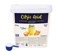 Nortembio Acide Citrique 5,2 kg 100% Pur, Origine Naturelle, Sans OGM. Acidifiant pour Cuisine, Pâtisserie, Confitures et Fromage Fait Maison + Livre de Recettes Gratuit