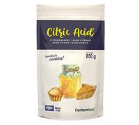 Nortembio Acide Citrique Anhydre 850 g. Qualité Alimentaire, 100% Pur. Acidulant et Conservateur pour la Cuisine et la Confiserie. E-Book avec Recettes Inclus.