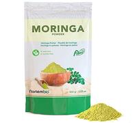 Nortembio Moringa en Poudre 100 g. Origine 100% Naturel. Moringa Moulu sans Conservateurs ni Additifs. Super Aliment pour Infusions et Remèdes Naturels. Emballage Hermétique avec Fermeture Zip.