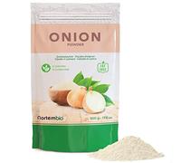 Nortembio Oignon en Poudre 500 g - Assaisonnement Pur Moulu, Sans Additifs ni Conservateurs - Épices Naturelles Véganes pour Soupes, Sauces, Viandes et Ragoûts - eBook de Recettes Gratuit