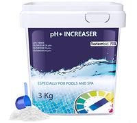 Nortembio pH Plus Piscine - Régulateur de pH pour piscines, 3 kg - pH+ Plus Piscine Naturel - Action Rapide et sûre - Une Eau cristalline + eBook Gratuit Contenant des Conseils de Professionnels