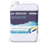 NortemBio Pool pH- Minus 6 L Réducteur de pH Liquide, Diminue Le pH de Piscines et Spa, Régulateur et Équilibreur de pH, Améliore la Qualité de l’Eau de manière 100% Naturelle