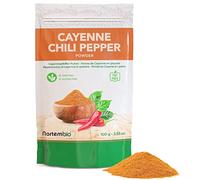 Nortembio Poudre de Poivre de Cayenne 100 g. Origine 100% Naturel. Piment de Cayenne Moulue sans Additifs ni Conservateurs. Poudre de Cayenne pour Viandes et Sauces. Emballage avec Fermeture Zip.