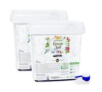 Nortembio Sel d’Epsom Sulfate de Magnésium 2 x 5,6 kg - Sels de bain, relaxation et récupération musculaire - Sels d’Epsom pour pieds - Peau sensible et exfoliation 100% Naturel + eBook gratuit