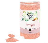Nortembio Sels d’Epsom 100% Parfum Cannelle & Orange 1,25 kg - Source Naturelle de Magnésium | Avec Vitamines C et E Hydratantes | Pour Bains Relaxants, Spa et Soin de la Peau + E-Book Gratuit