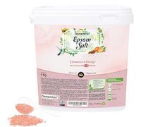 Nortembio Sels d’Epsom 100% Parfum Cannelle & Orange 6 kg - Source Naturelle de Magnésium | Avec Vitamines C et E Hydratantes | Pour Bains Relaxants, Spa et Soin de la Peau + E-Book Gratuit