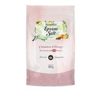Nortembio Sels d’Epsom 100% Parfum Cannelle & Orange 850 g - Source Naturelle de Magnésium | Avec Vitamines C et E Hydratantes | Pour Bains Relaxants, Spa et Soin de la Peau + E-Book Gratuit