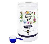 Nortembio Sels d’Epsom 100% Purs 1,3 kg - Source Concentrée de Magnésium | Pour Peaux Sensibles | Avec Vitamines C et E Hydratantes | Sans Additifs, Usage Externe Naturel + E-Book Gratuit