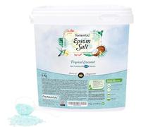 Nortembio Sels d'Epsom Parfumés 6 kg Sel de Bain au Magnésium, Vitamines C & E | Bain de Pieds, Spa Maison, Relaxation et Bien-être | Parfum au Choix + eBook Gratuit (Fraises & Roses)