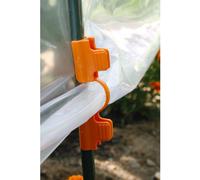 NORTENE-Clips tuteurs arceaux coloris orange diamètre 13 mm