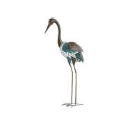 Nortene Héron en métal avec Finition rouillée - Marron