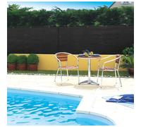 NORTENE-Natte brise vue Totaltex noir en polyéthylène 10 m x 100 cm