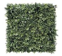 Nortene Panneau décoratif Hellene feuillage synthétique - Vert - 1x1m Vert G