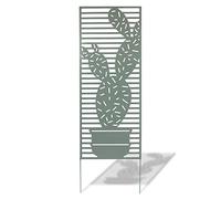 Nortene Panneau en métal Deco Panel Bleu/Vert - 0,60 x 1,50 m - Pose Murale ou sur Sol Meuble