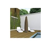 Nortène - parasol impermeable couleur marron clair 60x200cm