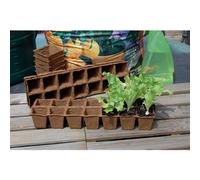 NORTENE-Plaque tourbe coloris marron 5x5 cm