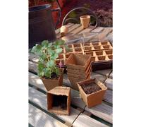 NORTENE-Pot tourbe coloris marron 8x8 cm