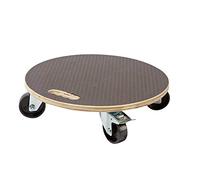 Nortene - Support à Roulettes Stylish - Bois - Marron - Chariot à Roulettes - 50 cm