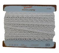 Nortexx Button hole looping-Ivory 10mm spacing, Polyester blend, 17 x 15 x 2 cm