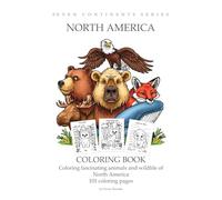 North American Animals Coloring Book for Kids Ages 4-8: Fun and Easy Wildlife Scenes Featuring Bears, Deer, Wolves, and more