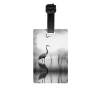 North American Crane Étiquette de bagage amovible 8,4 x 5,3 cm pour porte-documents, sacs à dos pour enfants, sacs de sport et sacs de golf