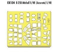 North American Mitchell B-25b (Pour Maquettes Accurate Miniatures) (Fait À Partir De Bande Jaune De Kabuki Japonais)-Eduard