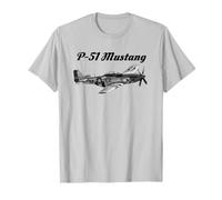 North American P-51 Mustang WW2 / WWII Avion militaire P51 T-Shirt