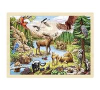 Goki Puzzle d'insertion de la Nature Sauvage américaine du Nord 57409
