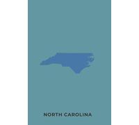 NORTH CAROLINA - Cuaderno de Lineas Premium | 6 x 9 Pulgadas | 124 Paginas | Papel Blanco: Cuaderno de Escritura de Alta Calidad - Ideal para Escuela, Trabajo o Regalos