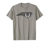 North Carolina NC Deer Hunting Shed Antlers Design T-Shirt