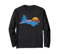 North Carolina Smoky Mountains Vintage Blue Ridge Manche Longue