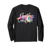 North Carolina Tie Dye Manche Longue