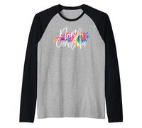 North Carolina Tie Dye Manche Raglan