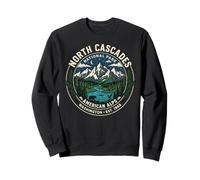 North Cascades National Park American Alps Badge Art Vintage Sweatshirt